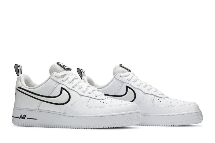Nike Air Force 1 Low White Black Outline Swoosh