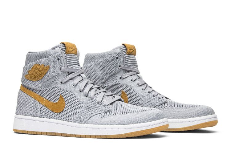 Jordan 1 Retro High Flyknit Wolf Grey