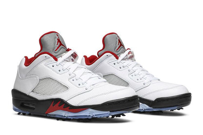 Jordan 5 Retro Low Golf Fire Red (Silver Tongue)