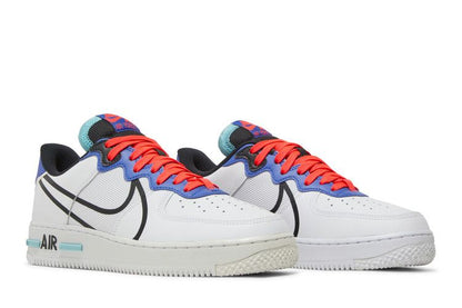 Nike Air Force 1 Low React White Astronomy Blue Laser Crimson