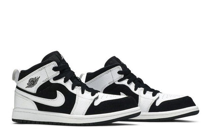 Jordan 1 Mid White Black (PS)