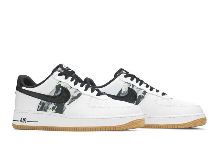 Nike Air Force 1 Low White Ripstop Camo Black Gum