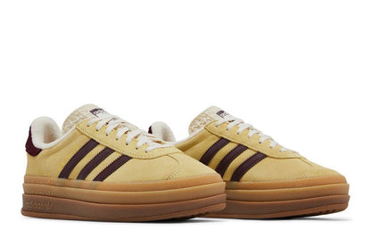 adidas Gazelle Bold Almost Yellow Maroon (Women's)
