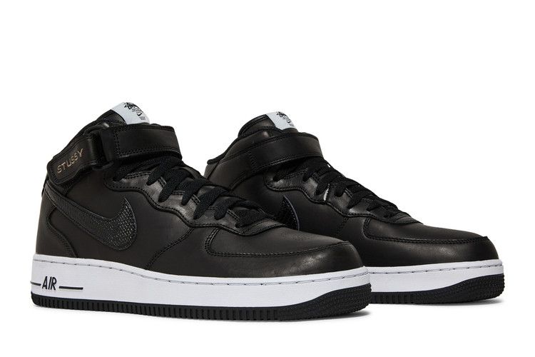 Nike Air Force 1 Mid Stussy Black White