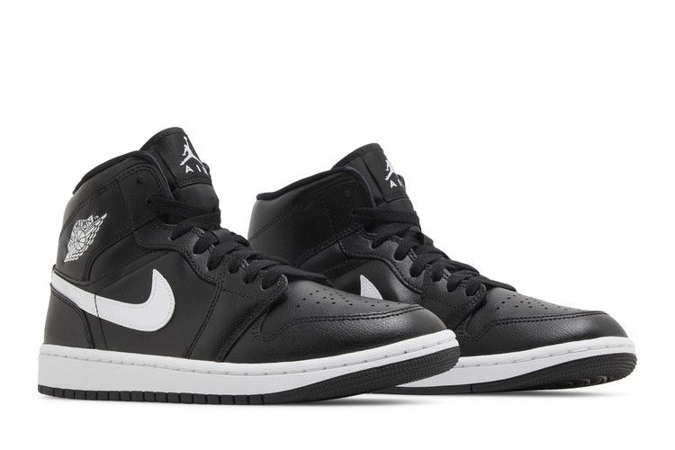 Jordan 1 Mid Black White (Women's)