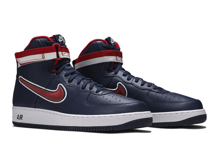 Nike Air Force 1 High Sport NBA Midnight Navy University Red