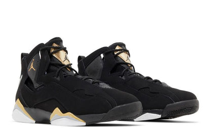 Jordan True Flight Black Metallic Gold