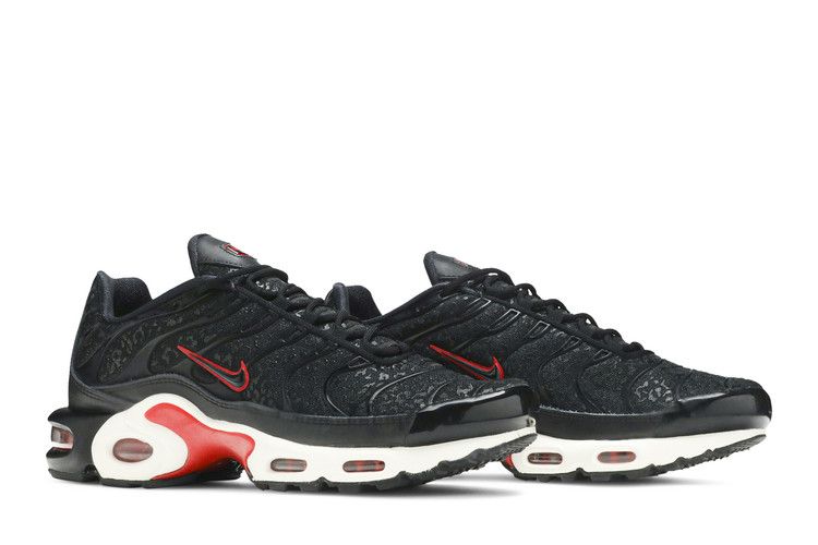 Nike Air Max Plus Premium Black Red Leopard (Women's)