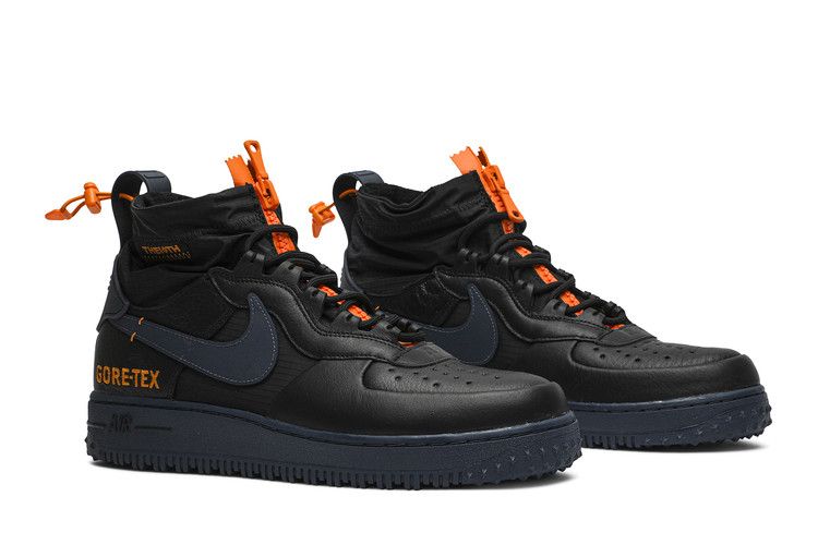 Nike Air Force 1 Winter Gore-Tex Black Bright Ceramic Thunder Blue