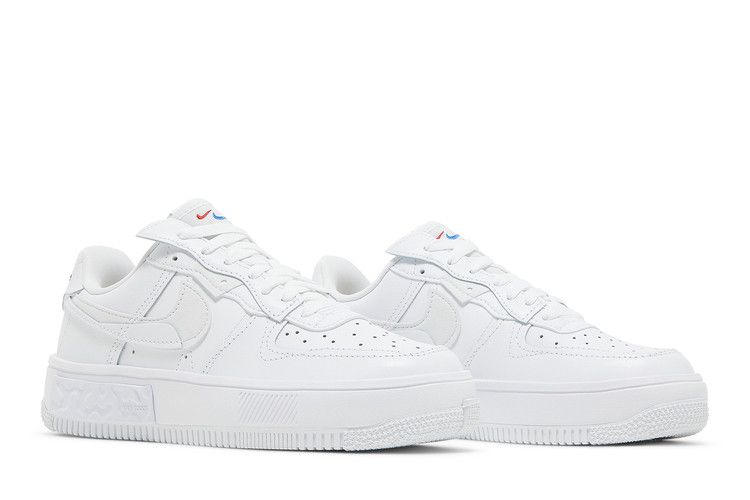 Nike Air Force 1 Low Fontanka Triple White Multi Color Swoosh (Women's)