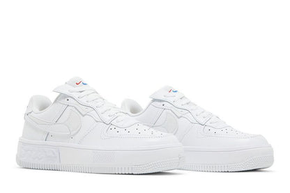 Nike Air Force 1 Low Fontanka Triple White Multi Color Swoosh (Women's)
