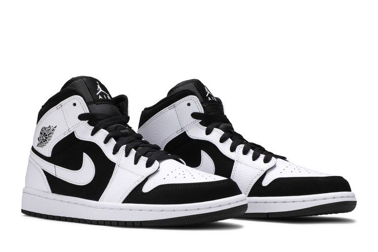 Jordan 1 Mid White Black