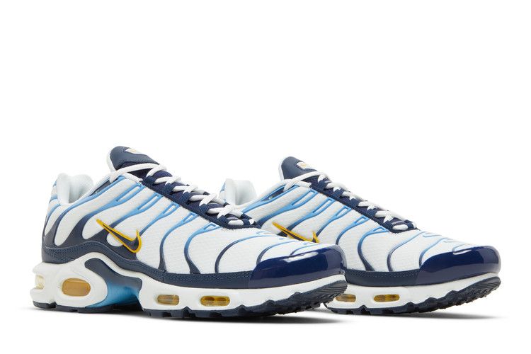 Nike Air Max Plus White Navy Gold