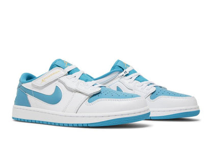 Jordan 1 Low FlyEase White Aquatone Celestial Gold