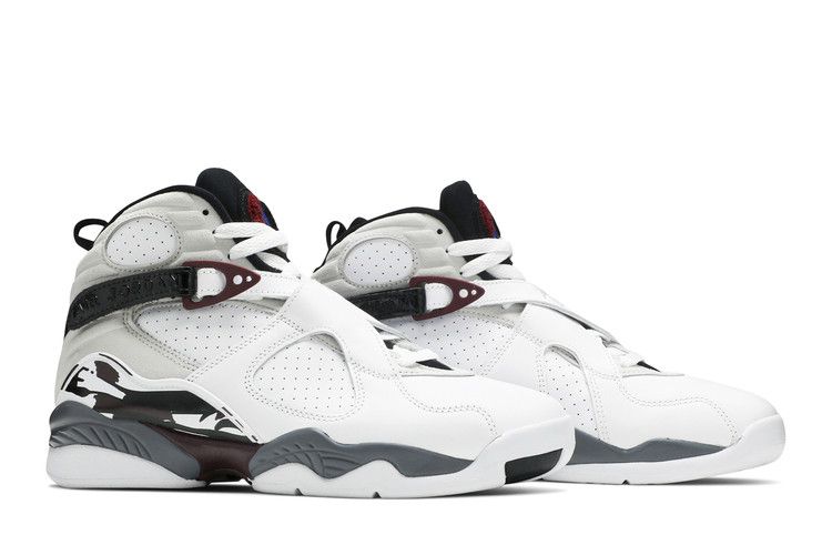 Jordan 8 Retro White Burgundy (Women's)
