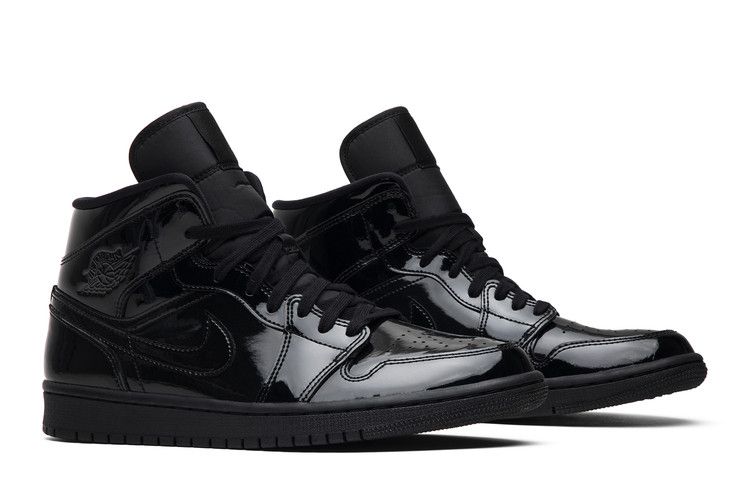 Jordan 1 Mid SE Triple Black Patent (Women's)