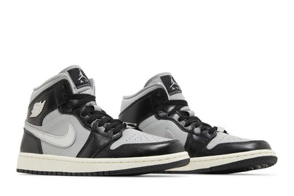 Jordan 1 Mid SE Black Metallic Silver (Women's)