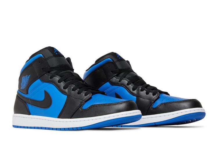Jordan 1 Mid Black Royal Blue