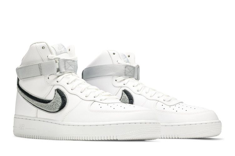 Nike Air Force 1 High 3D Chenille White Grey Black