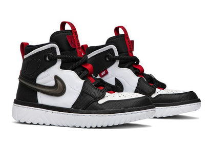 Jordan 1 High React Black White Gym Red