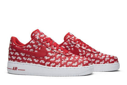 Nike Air Force 1 Low All Over Logo Red