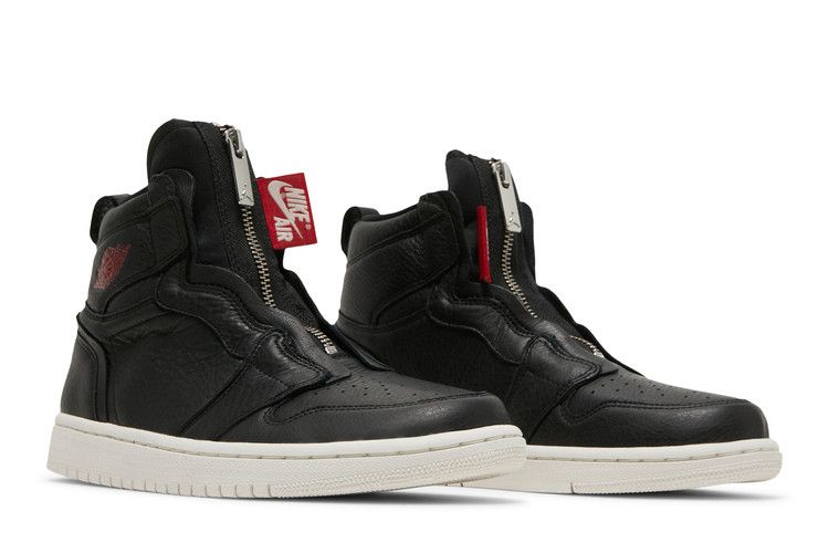 Jordan 1 Retro High Zip Black Gym Red Phantom (Women's)