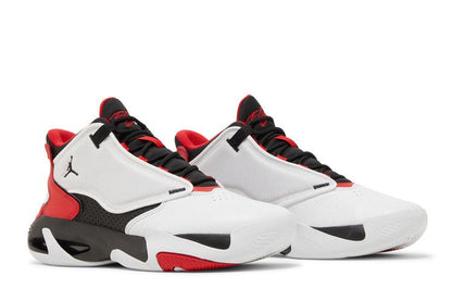 Jordan Max Aura 4 White Black University Red