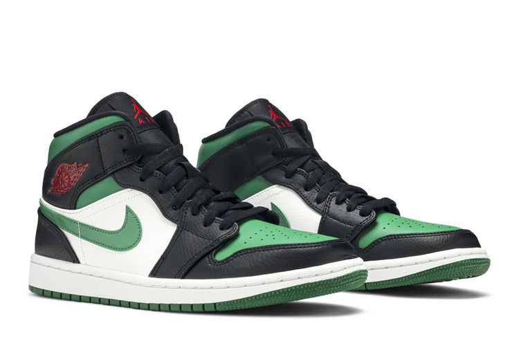 Jordan 1 Mid Green Toe