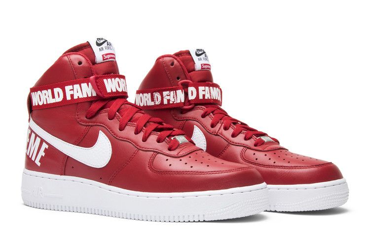Nike Air Force 1 High Supreme World Famous Red