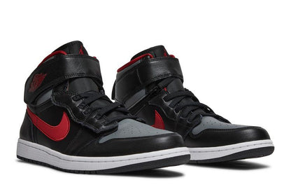 Jordan 1 High FlyEase Black Gym Red Smoke Grey