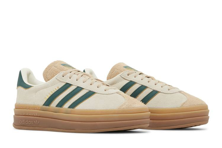 adidas Gazelle Bold Magic Beige Collegiate Green (Women's)