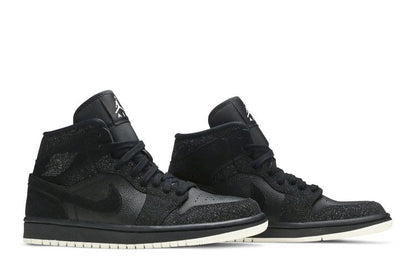Jordan 1 Mid Glitter Black (Women's)