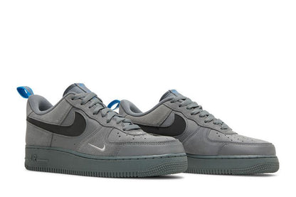 Nike Air Force 1 Low Cut Out Swoosh Grey