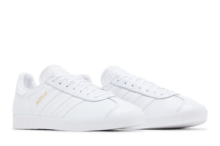adidas Gazelle White/White-Gold Metallic