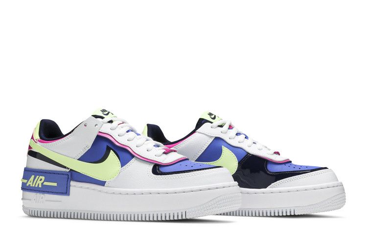 Nike Air Force 1 Low Shadow White Sapphire Barely Volt (Women's)