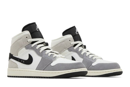 Jordan 1 Mid SE Craft White Cement Grey Black