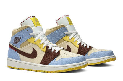 Jordan 1 Mid SE Fearless Maison Chateau Rouge