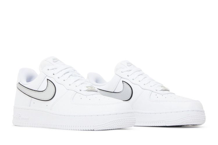 Nike Air Force 1 Low '07 Essential White Metallic Silver Black (Women's)