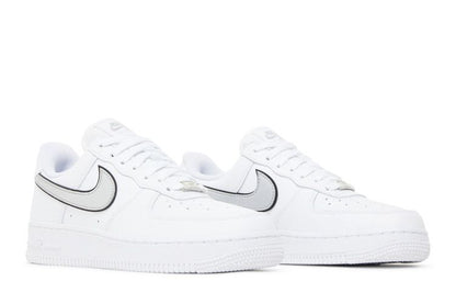 Nike Air Force 1 Low '07 Essential White Metallic Silver Black (Women's)