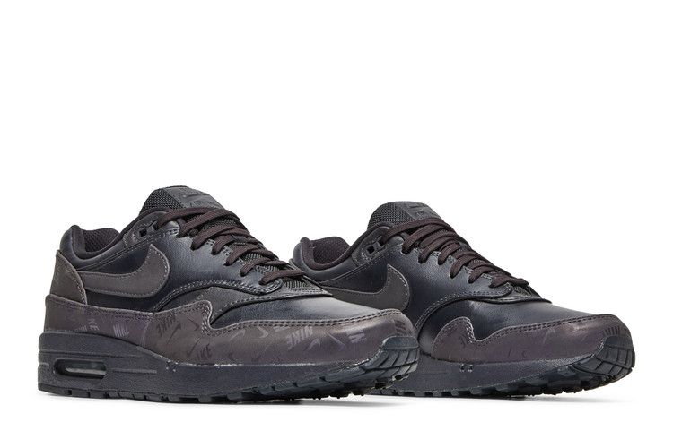 Nike Air Max 1 Lux Oil Grey Logo Prints (Women's)