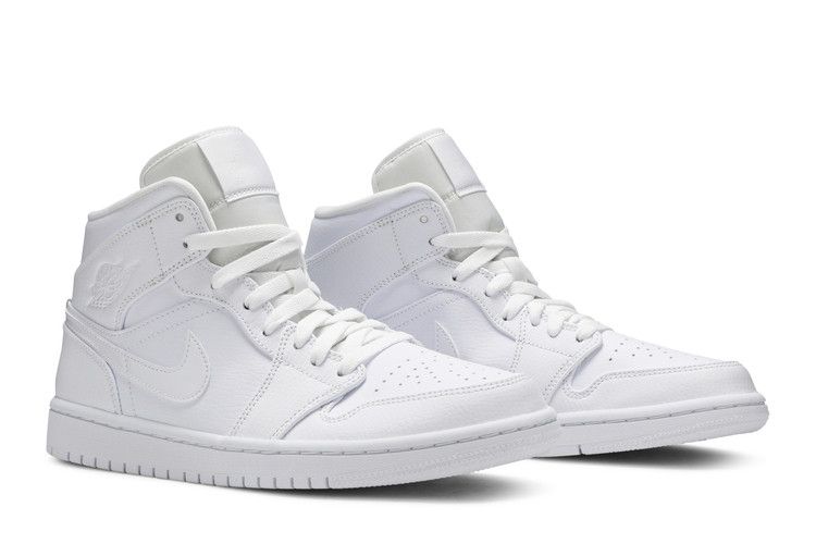 Jordan 1 Mid Triple White (2020)