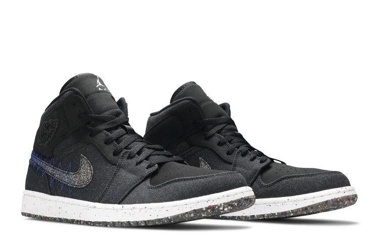 Jordan 1 Mid Crater Black
