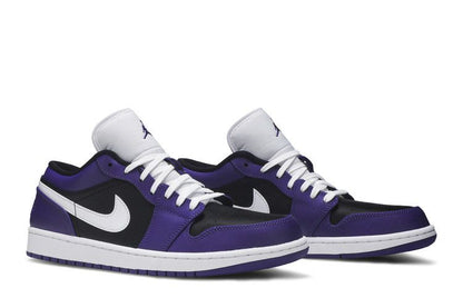 Jordan 1 Low Court Purple Black