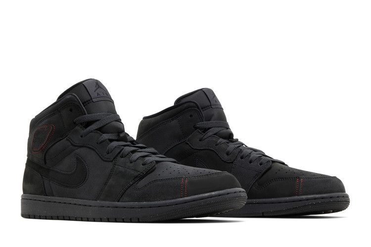 Jordan 1 Mid SE Craft Dark Smoke Red