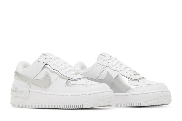 Nike Air Force 1 Low Shadow White Pure Platinum Metallic Silver (Women's)