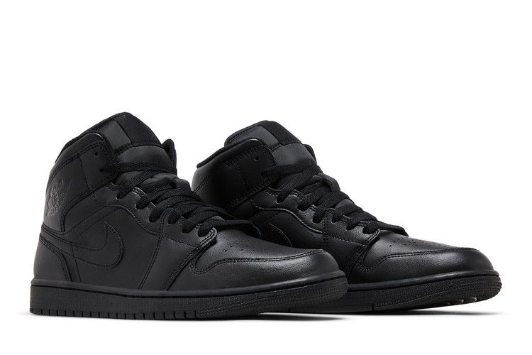 Jordan 1 Mid Triple Black