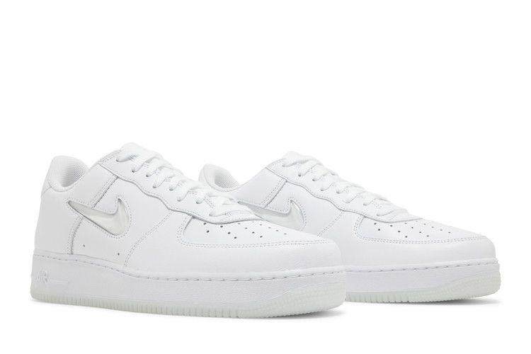 Nike Air Force 1 Low '07 Retro Color of the Month Jewel Swoosh Triple White
