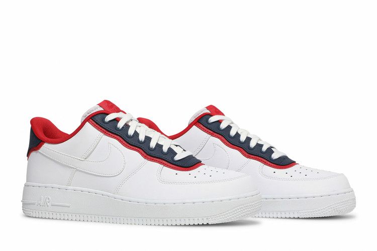 Nike Air Force 1 Low Double Layer White Obsidian Red