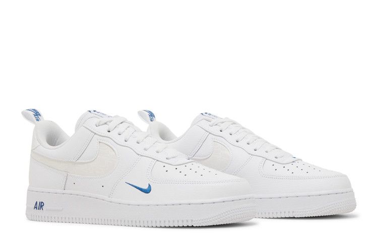 Nike Air Force 1 Low Reflective Swoosh White Blue