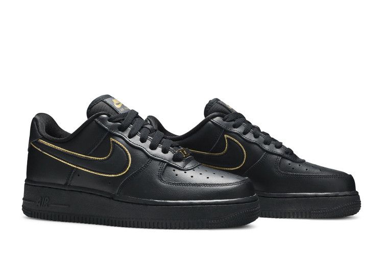 Nike Air Force 1 Low Black Gold Swoosh (Women's)